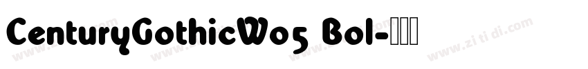 CenturyGothicW05 Bol字体转换